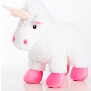 Unicórnio De Pelúcia Branco 30cm
