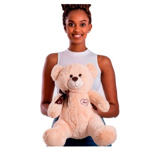 Urso De Pelúcia Amor Avela 40cm Sentado E 55cm Em Pé-425b