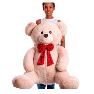 Urso De Pelucia Laco Love Pessego 80cm-429a