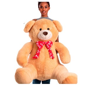 Urso De Pelucia Laco Love Doce De Leite 80cm-429b