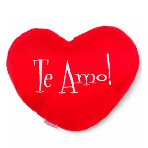 Almofada Coração Te Amo 28cm