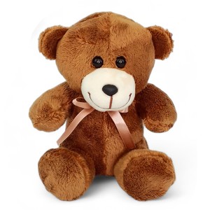 Urso De Pelucia Nicho Marrom Sem Fita 18cm-437b