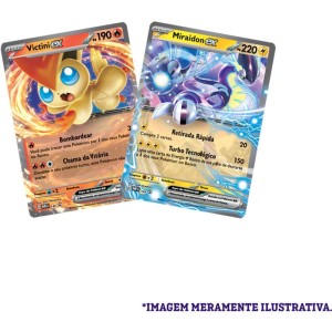 Jogo De Cartas Pokemon Deck Victini/ Miraidon-115987-91112