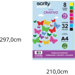 Bloco Para Educacao Artistica Criativo 8cor. A4 80g. 32fls.-114535-50071