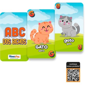 Jogo De Cartas Abc Dos Animais 4 Jogos-114255-20814