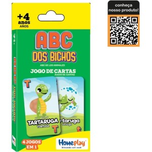 Jogo De Cartas Abc Dos Animais 4 Jogos-114255-28766