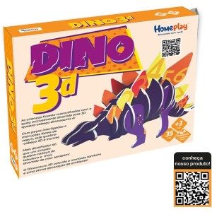 Quebra-cabeca Cartonado 3d Dino 35 Pecas 44x24,5cm-114257-82629