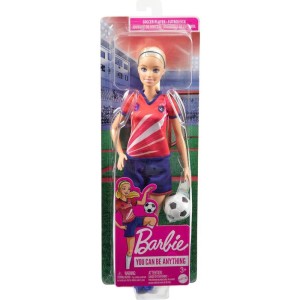 Barbie Profissoes Boneca Futebol Uniforme Nº 9-115062-12491