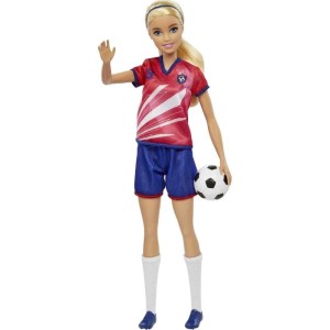 Barbie Profissoes Boneca Futebol Uniforme Nº 9-115062-16147