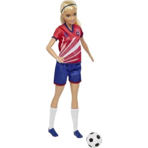 Barbie Profissoes Boneca Futebol Uniforme Nº 9-115062-52821