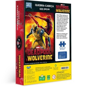 Quebra-cabeca Cartonado Deadpool Wolverine 500 Pecas-115909-78515