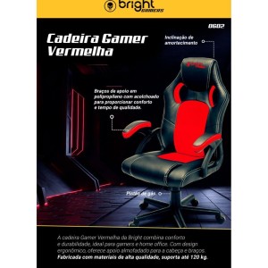 Cadeira Gamer 2 Vermelha-116603-55566