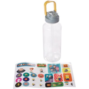 Garrafa Plastica Minions Tampa Autom. 600ml (s)-114477-37924