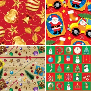 Papel Presente 50x60cm Couche Fantasia Natal 4mod.(s)-115385-16356