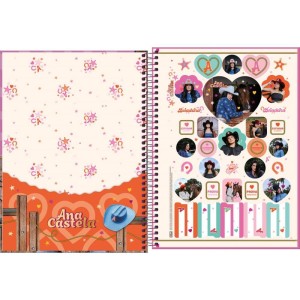 Caderno 01x1 Capa Dura Ana Castela 80fls-116886-18134