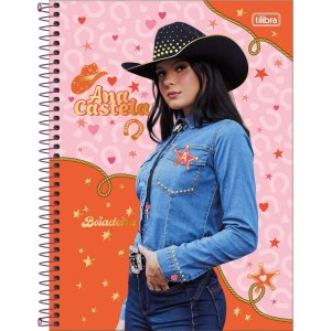 Caderno 01x1 Capa Dura Ana Castela 80fls-116886-37481