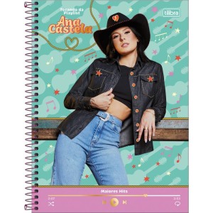 Caderno 01x1 Capa Dura Ana Castela 80fls-116886-68871