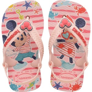 Chinelo Havaianas Infantil Baby Disney Classics 20 Rosa-116098-22755