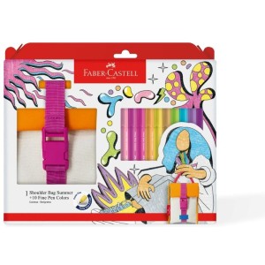 Caneta Com Ponta Porosa Fine Pen Shoulder Bag 10 Cores