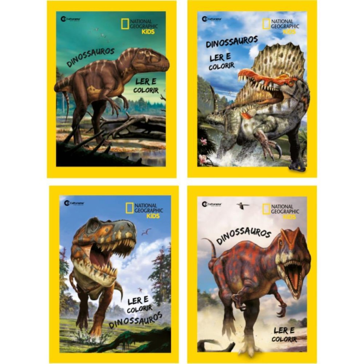 Livro Infantil Colorir Dinossauros 27x20cm 8pag (s)-113778-35451
