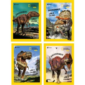 Livro Infantil Colorir Dinossauros 27x20cm 8pag (s)-113778-35451
