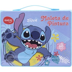 Maleta Para Pintura Stitch Plast. 64 Itens-116907-46417