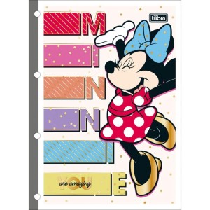 Bloco Para Fichario Universit. Minnie 80fls-116929-50044