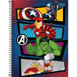 Caderno 01x1 Capa Dura Avengers 80fls Fit-116944-14438