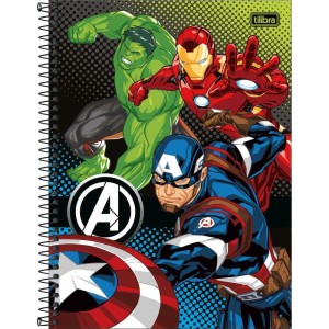 Caderno 01x1 Capa Dura Avengers 80fls Fit-116944-16100