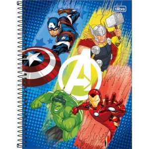 Caderno 01x1 Capa Dura Avengers 80fls Fit-116944-50104