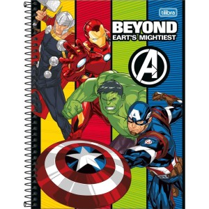 Caderno 01x1 Capa Dura Avengers 80fls Fit-116944-57886