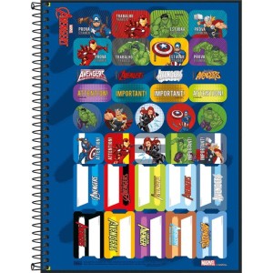 Caderno 01x1 Capa Dura Avengers 80fls Fit-116944-87644