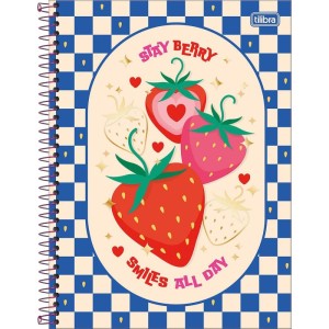 Caderno 01x1 Capa Dura Be Berry 80fls-116952-17205