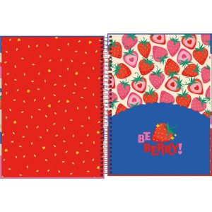 Caderno 01x1 Capa Dura Be Berry 80fls-116952-40982