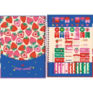 Caderno 01x1 Capa Dura Be Berry 80fls-116952-59010