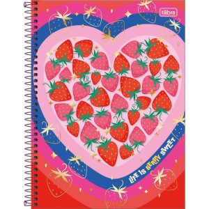 Caderno 01x1 Capa Dura Be Berry 80fls-116952-79871