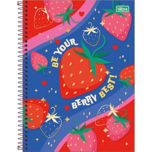 Caderno 01x1 Capa Dura Be Berry 80fls-116952-94408