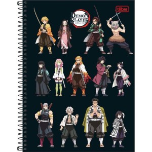 Caderno 01x1 Capa Dura Demon Slayer 80fls-116932-16014