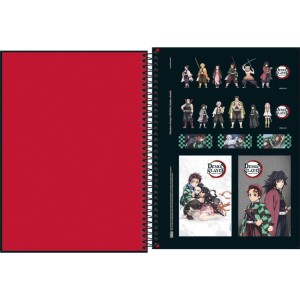 Caderno 01x1 Capa Dura Demon Slayer 80fls-116932-66538