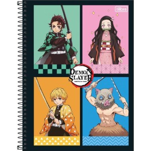 Caderno 01x1 Capa Dura Demon Slayer 80fls-116932-87225