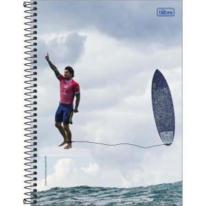 Caderno 01x1 Capa Dura Gabriel Medina 80fls-116937-36866