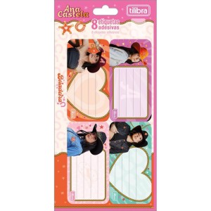 Etiqueta Escolar Decorada Ana Castela C/8etiq. 100x208mm