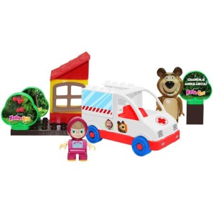 Brinquedo Para Montar Masha E O Urso Chamem A Ambula-115235-41823