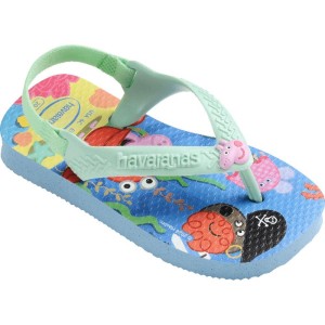 Chinelo Havaianas Infantil Baby Peppa Pig 20 Azul Lavanda-116088-69084