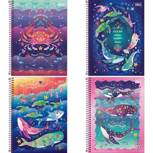 Caderno 01x1 Capa Dura Bubble 80fls-116956-54357