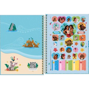 Caderno 01x1 Capa Dura Moana 80fls-116918-37804