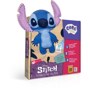 Livro Brinquedo Ilustrado Stitch Boneco De Feltro-116223-17295