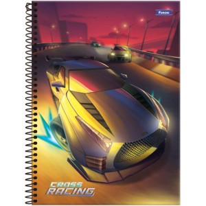 Caderno 01x1 Capa Dura Cross Racing 80f-116697-43785