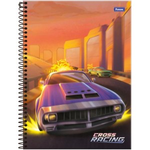 Caderno 01x1 Capa Dura Cross Racing 80f