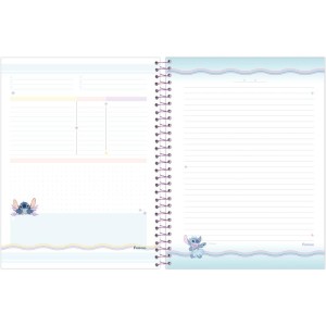 Caderno 01x1 Cp.dura Colegial Stitch 80f-116692-17673